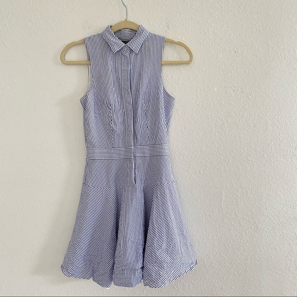 A/X Armani Exchange Button front Striped Dress 0 - Picture 4 of 13